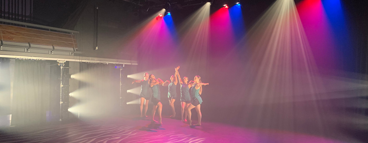 windsor sixth form students performing in the windsor academy trust summer dance showcase at arena theatre